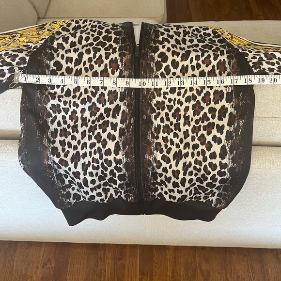 ADIDAS RARE JEREMY SCOTT LEOPARD FILIGREE ANGEL FULL ZIP TRACK Size M - Picture 11 of 11